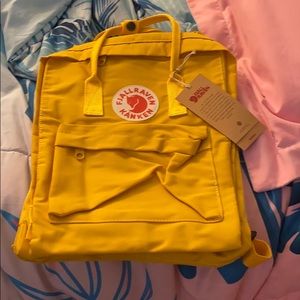 Yellow Fjall Raven Kanken backback